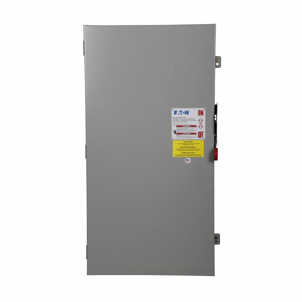 DH365NGK Heavy Duty Fusible Single Throw Safety Switch With Neutral, 600 V AC, 400 A, 250 hp, 350 hp, 3PST Contact, 3 Poles