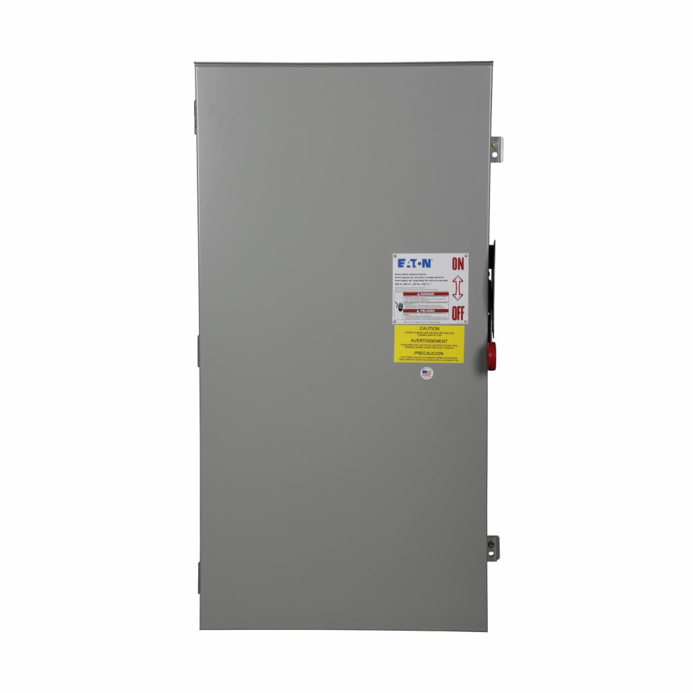DH365NRK K Series Fusible Heavy Duty Rainproof Single Throw Safety Switch, 600 V AC, 400 A, 250 hp, 350 hp, 3PST Contact, 3 Poles