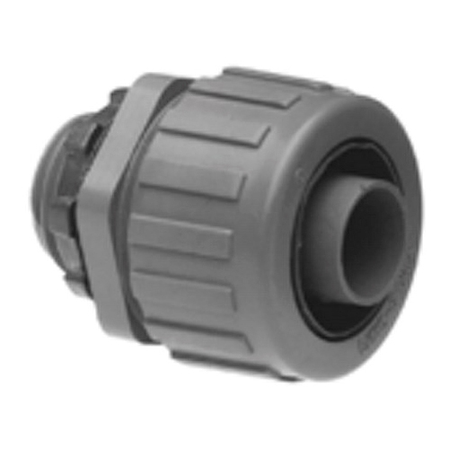 Connector, Liquid Tight, Straight Non-Metallic, Size 1 Inch