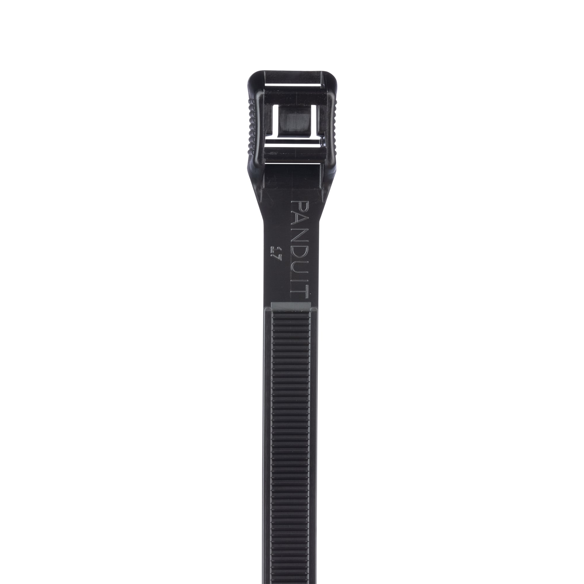 IT9100-C0 Belt-Ty IT Series Weather-Resistant Light Heavy Cross Section In-Line Cable Tie, 14.1 in L x 0.35 in W x 0.065 in THK, Nylon 6.6, Black