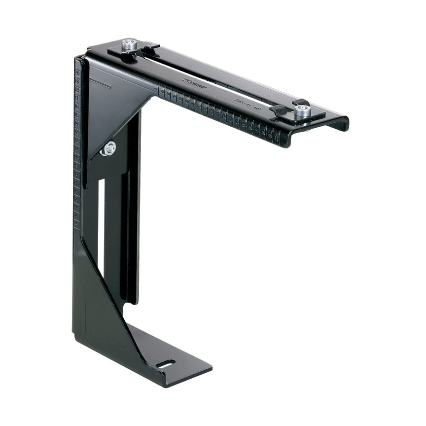 FR6ACAB FiberRunner Adjustable Cabinet Bracket, For Use With 6 x 4 in and 4 x 4 in Routing System, Steel, Black