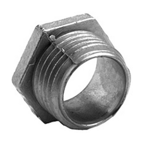 Nipple, Conduit, Zinc Die Cast, Insulated Throat, Size 1 1/2 Inch