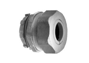 770-32 Bridgeport Straight Cord Grip Connector With Gasket and Lock-Nut, 1/2 in Trade, 0.187 to 0.25 in Cable Openings, Die Cast Zinc, Ball Burnished/Mirror Smooth