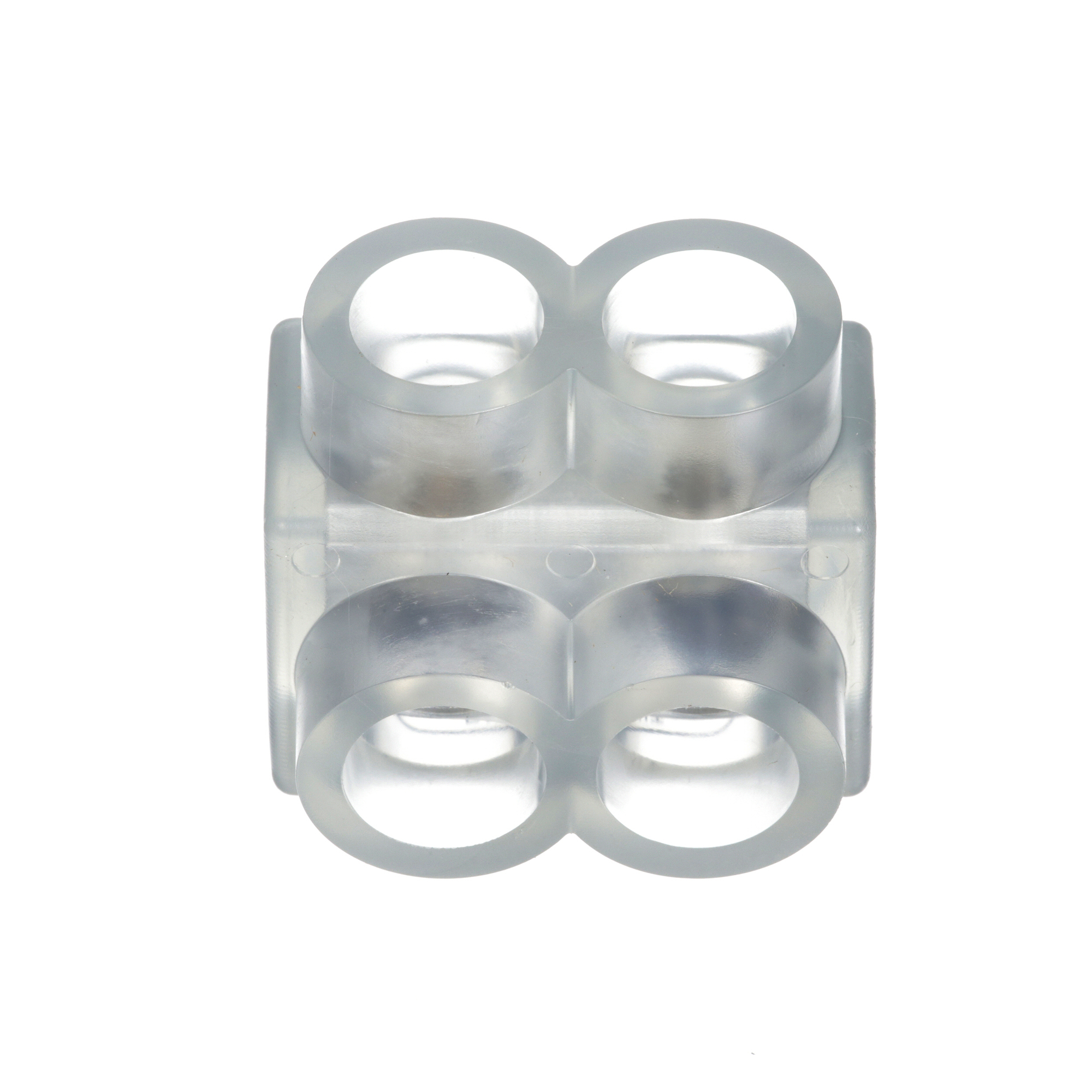 PCSB2/0-2S-6 Pan-Lug 2-Port Single Sided Multi-Tap Connector, 14 to 2/0 AWG Stranded, 14 to 10 AWG Aluminum/Copper/Solid Solid/Stranded Conductor, Screw Installation, Aluminum