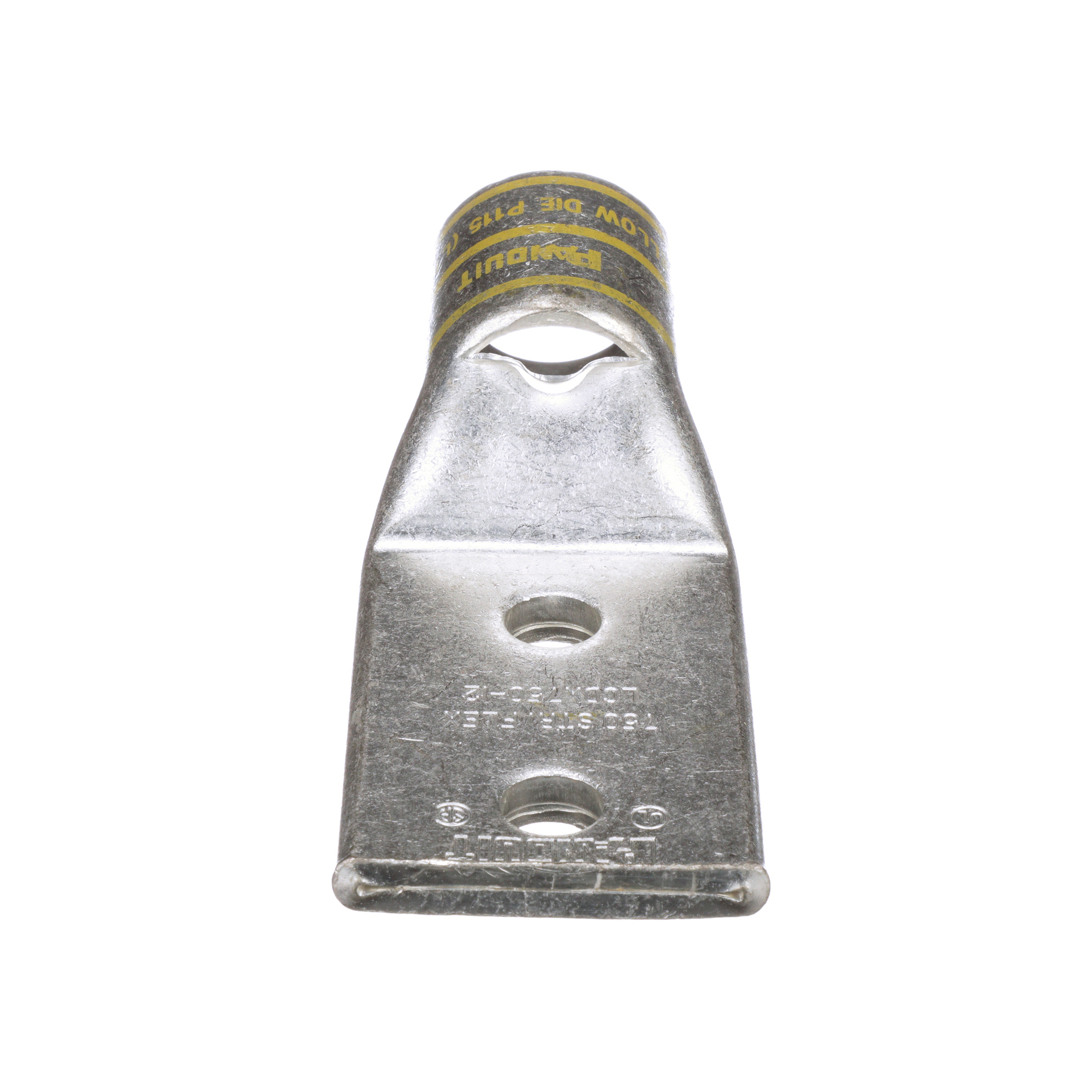 Pan-Lug LCDX750-12-3 Comp. Lug, 750, Flex, Tin Plt Copper, Two 0.5" Stud, PK3