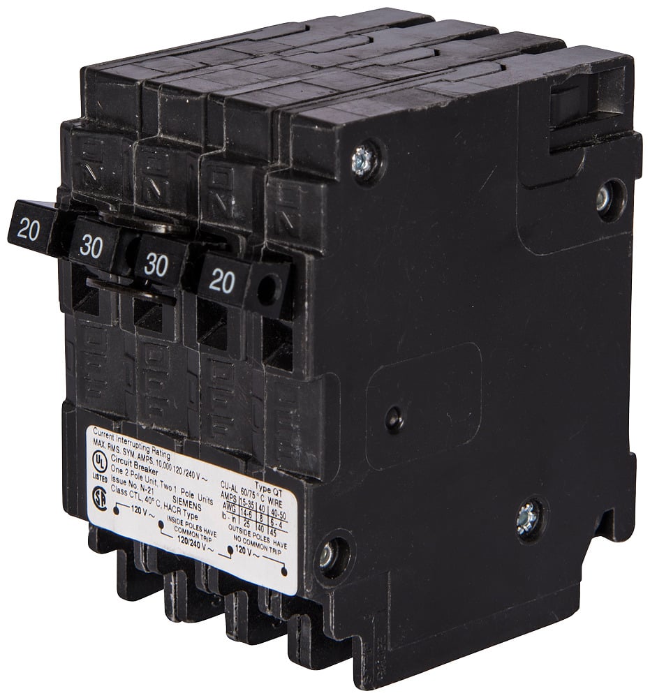Q22035CT SpeedFax Molded Case Circuit Breaker, 120/240 V AC, 20 to 35 A, 10 kA Interrupt, 3 Poles, Thermal Magnetic Trip