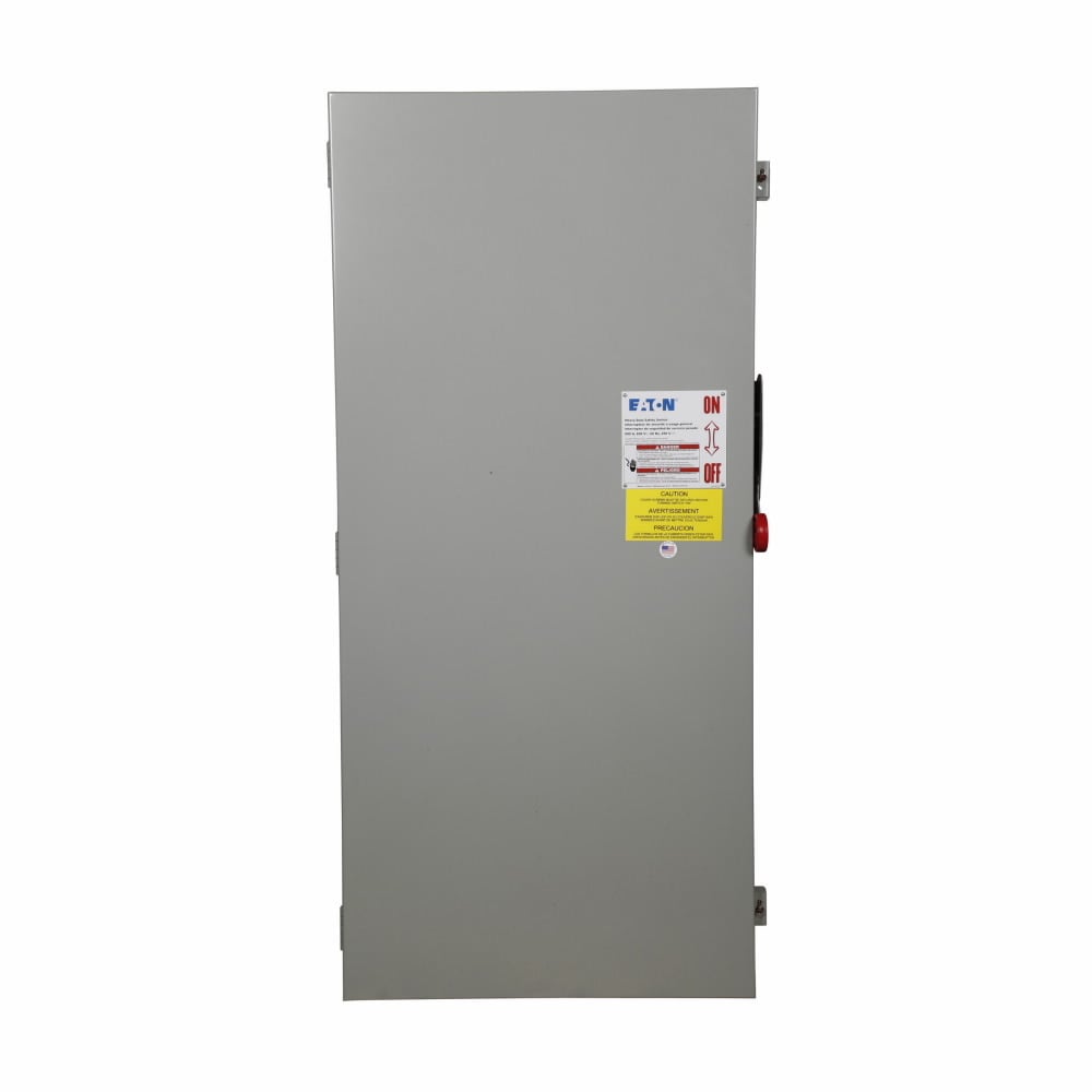 DH366FGK Heavy Duty Fusible Single Throw Safety Switch, 600 V AC, 600 A, 200 hp, 400 hp, 500 hp, 3PST Contact, 3 Poles
