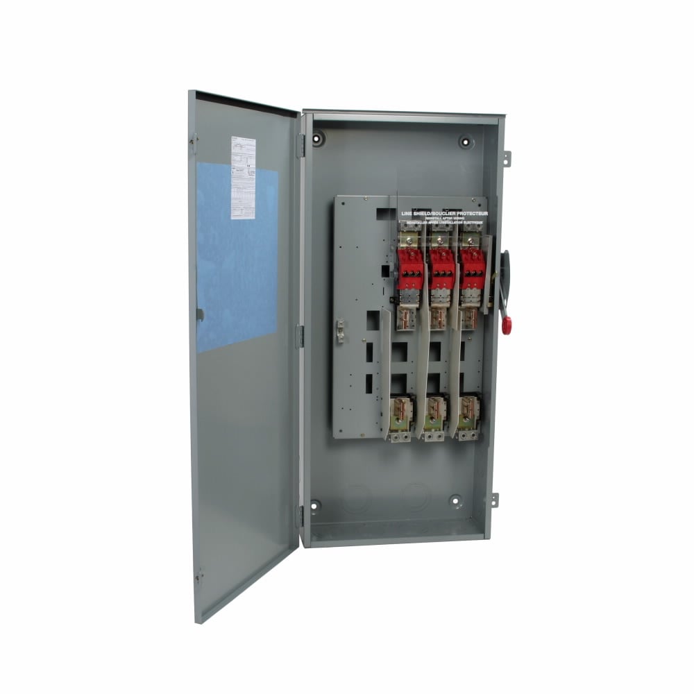 DH366FRK K Series Heavy Duty Fusible Rainproof Safety Switch, 600 V AC, 600 A, 200 hp, 400 hp, 500 hp, 3PST Contact, 3 Poles