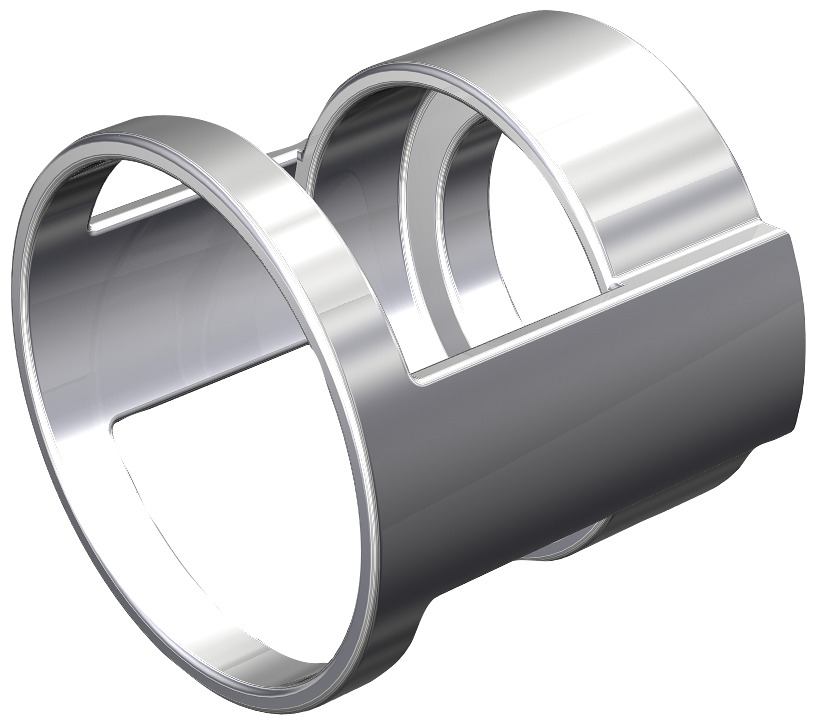 52AAGM Pushbutton Guard, 30 mm, For Use With Class 52 1-5/8 in to 1-3/4 in Dia Mushroom Pushbutton, Metal, Chrome
