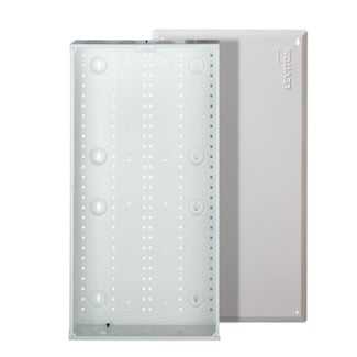 47605-28W Media Enclosure With 29.32 in H x 0.2 in D Cover, For Use With Voice, Data, Video Wiring or Multiple Dwelling Unit Module, 28 in Enclosure, Surface Mount, Steel
