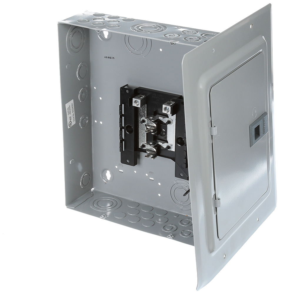 E0816ML1125F Single Phase Main Lug Load Center, 120/240 V AC, 125 A, 4 Poles, 100 kA Interrupt