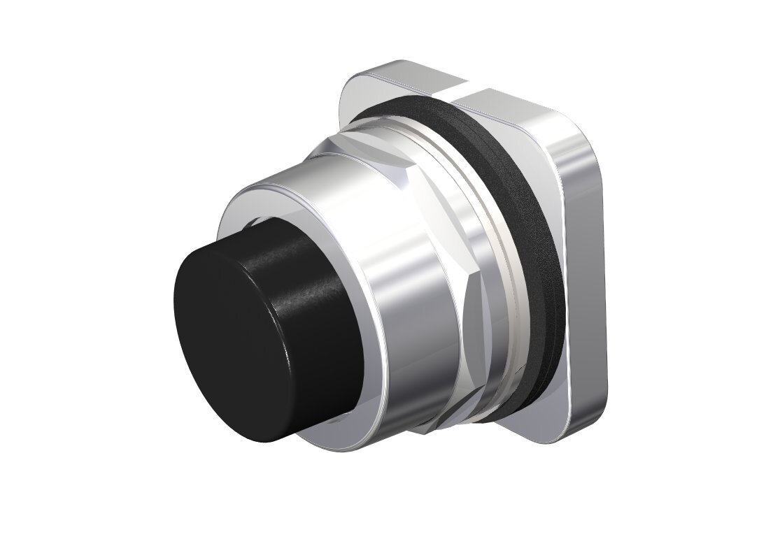52PA8B1 Command 52 Non-Illuminated Pushbutton Operator With Extended Cap, 30 mm, 2 Positions, Black