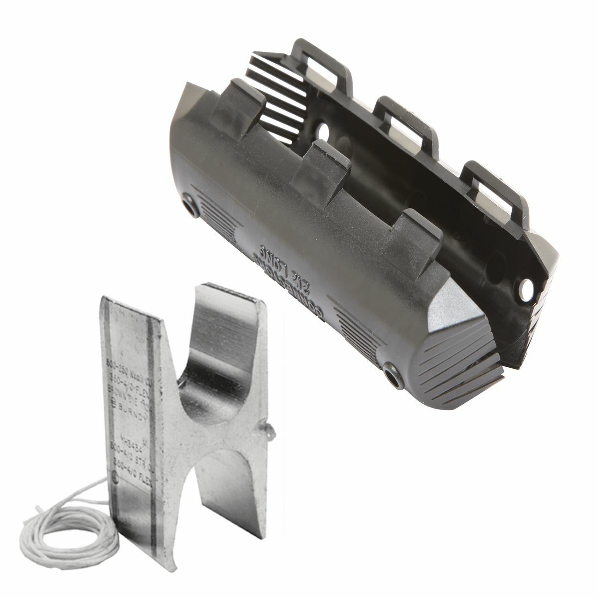 YH2C2CWC Type YH Compression Tap Connector, Figure H Shape, 3 Taps, 8 to 2 AWG Main/Run, 14 to 2 AWG Tap, Copper