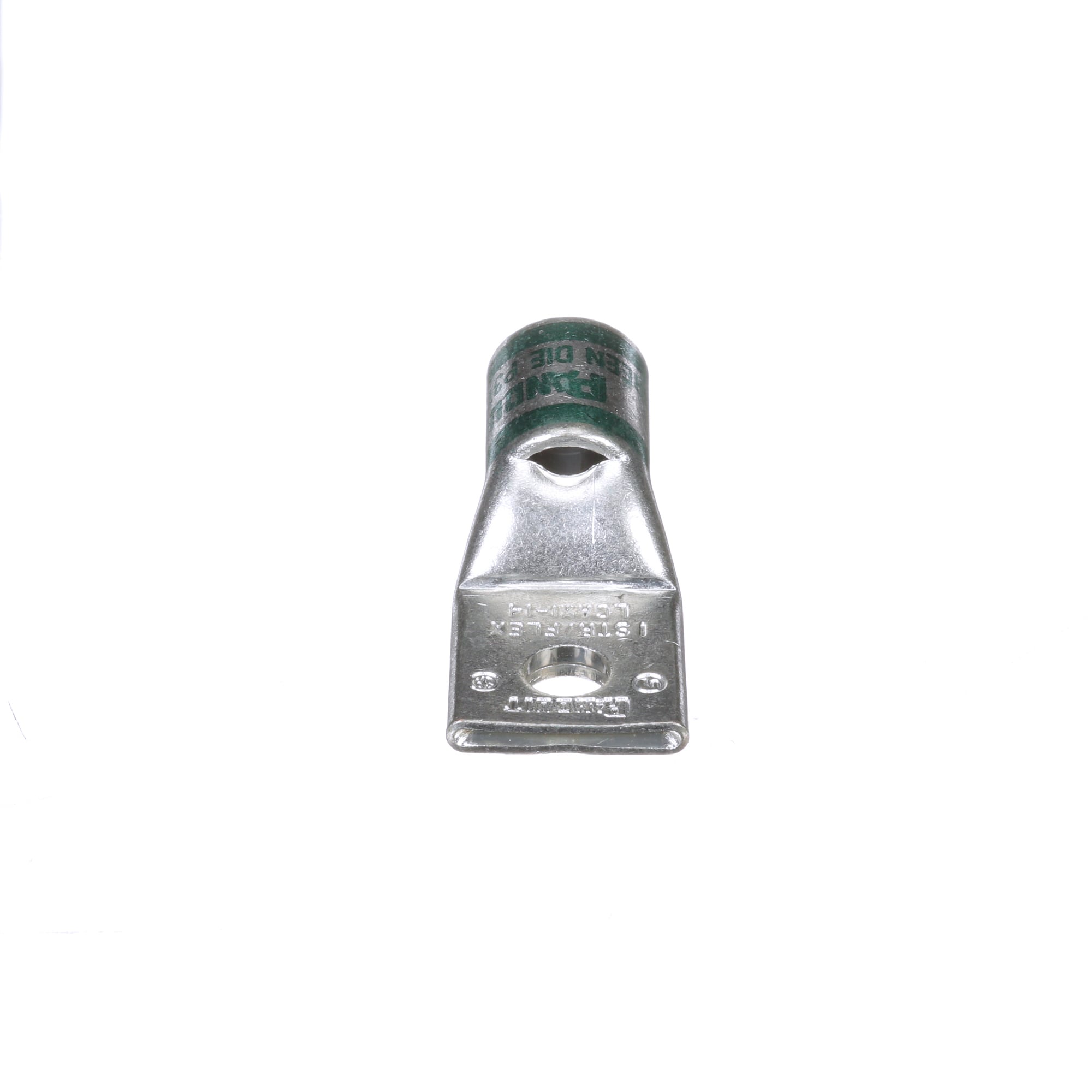 LCAX1-14-X Pan-Lug 1-Hole Compression Connector Lug, 1 AWG Flexible Copper Conductor, Die Code: P37, 42.826 in Stud, Tin Plated Copper