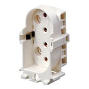 13453 Straight-In Double Edge Twin Tube Lampholder, 660 W Lamp, 600 VAC, 2G11 Lamp