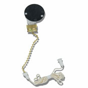 1690 2-Speed 3-Position Pull Chain Switch With Push-In Wiring, 125/250 V AC, 3 A