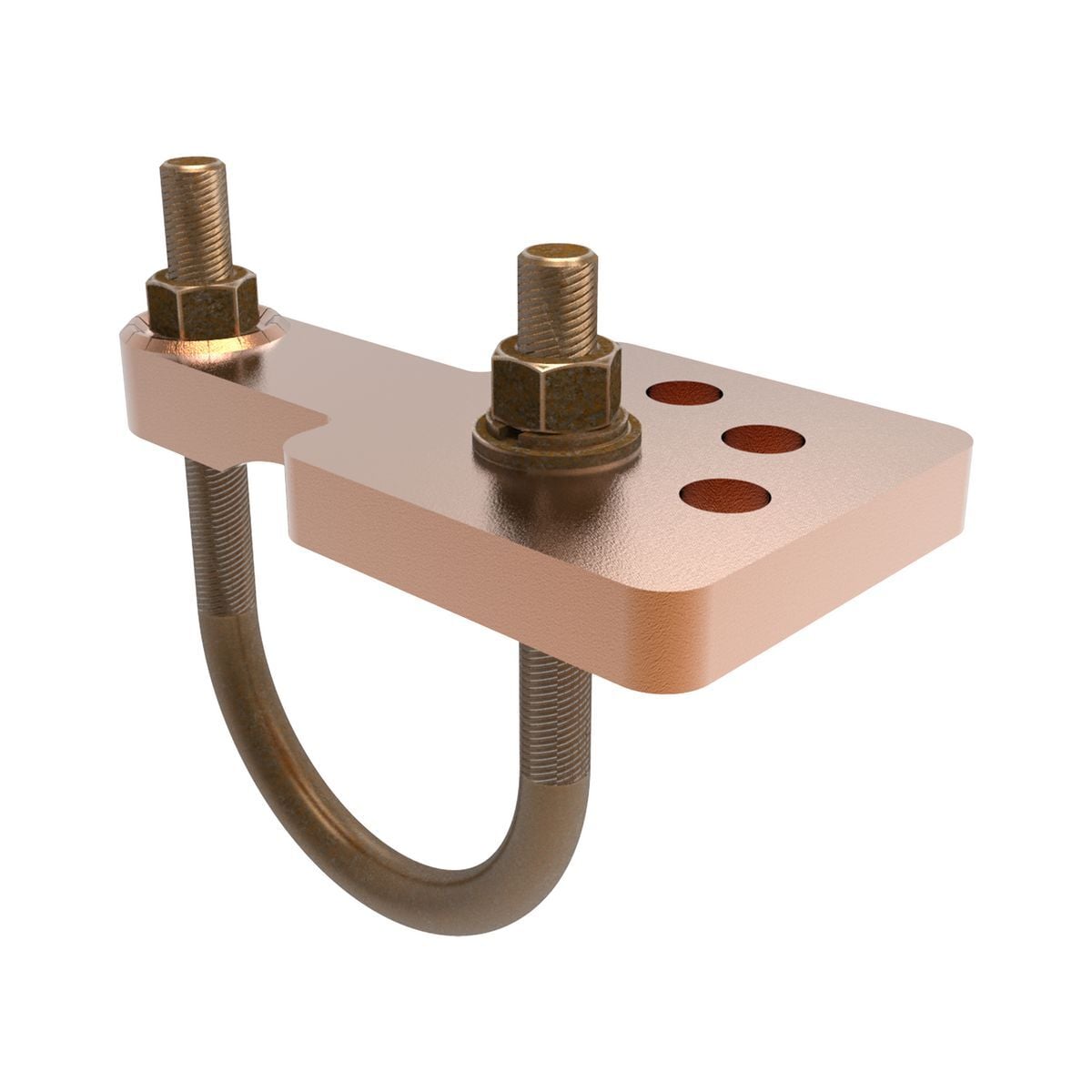 GAR3904TC GAR-TC Large Mechanical Grounding Connector, 2.88 to 4 in Rod, Copper