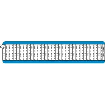PCM-31 Pan-Code Pre-Printed Wire Marker Card, 1-1/2 in L x 1/4 in W, Black/White, Vinyl Cloth, 36 Markers per Card