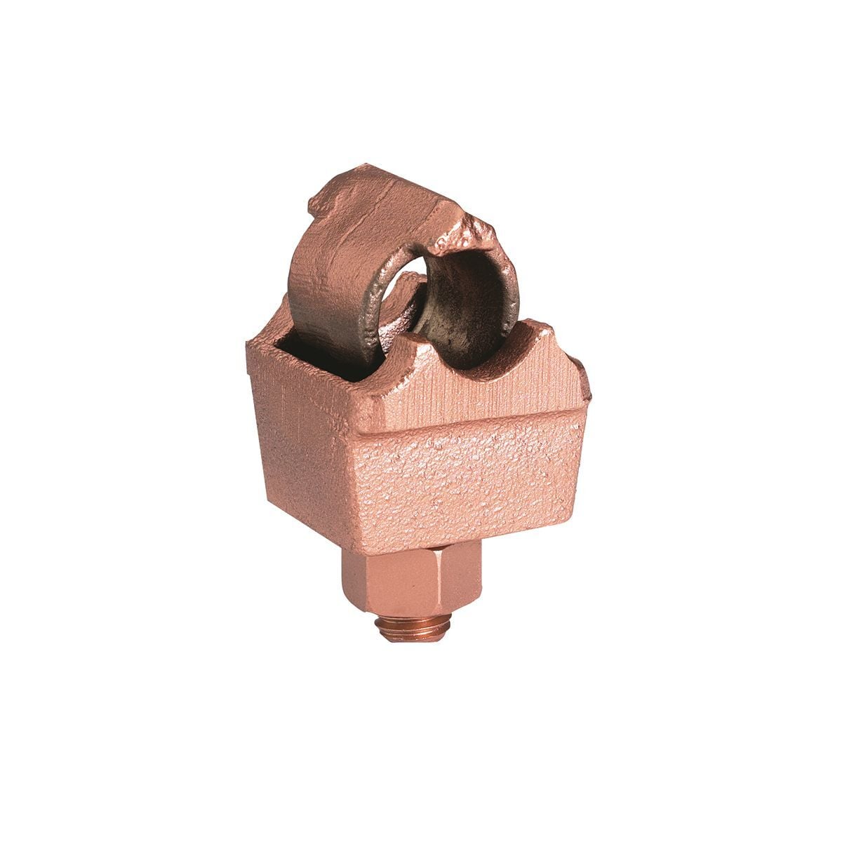 QGFL26B2T6 QGFL Grounding Clamp, 8 to 2/0 AWG Conductor, 1/2 in Stud, Copper Alloy, Unplated
