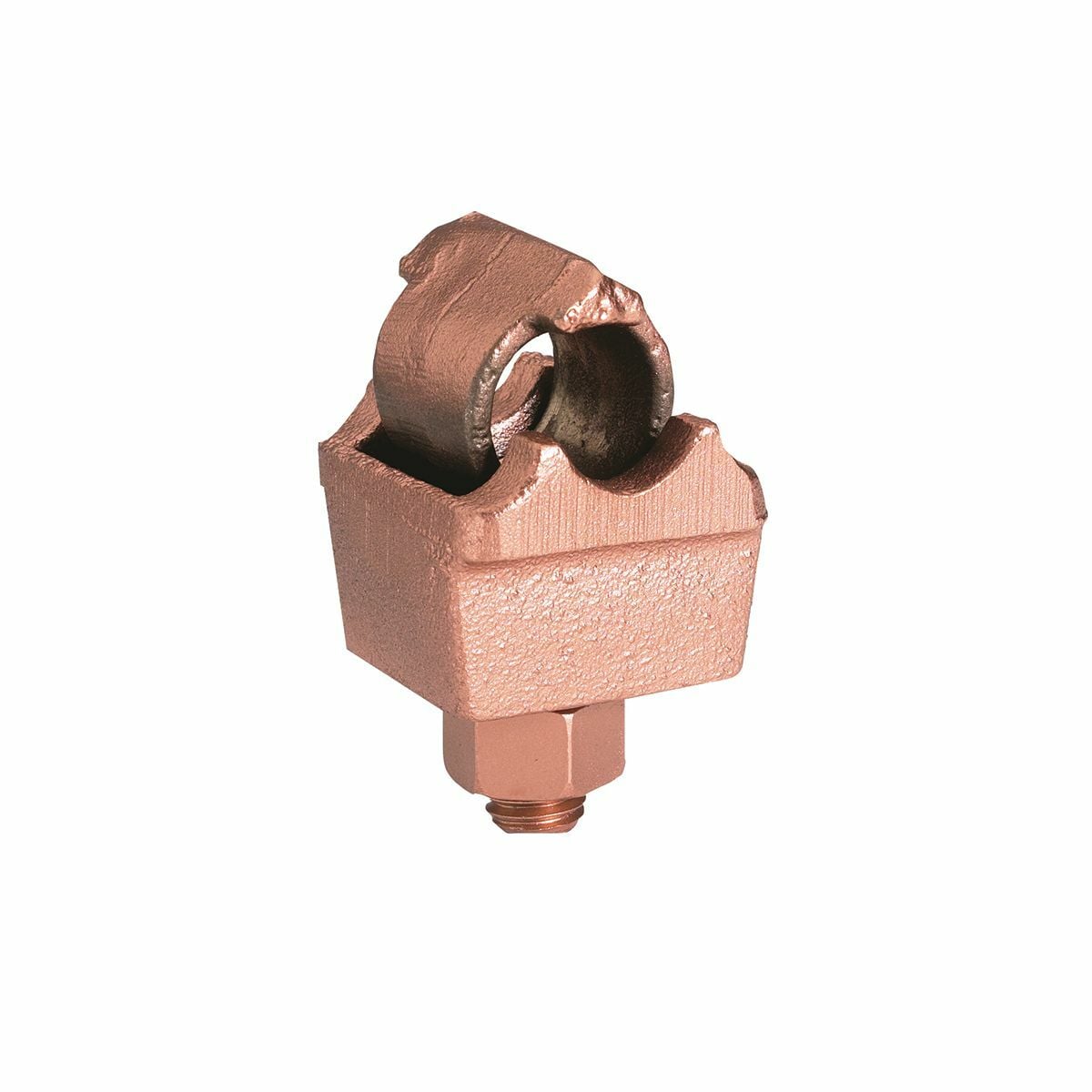 QGFL31B1T6 QGFL Grounding Clamp, 2 AWG to 350 kcmil Conductor, 1/2 in Stud, Copper Alloy, Unplated