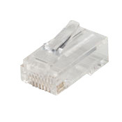 47613-EZR UTP Jack Plug, Cat 5e RJ45 Module, Clear