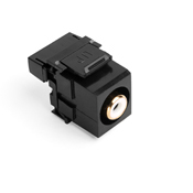 40735-RWE QuickPort Type 110 RCA Connector With White Barrel, Snap-In Connector, UTP Cable, CAT 5e