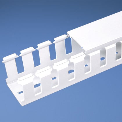 NNC25X50WH2 Panduct Type NNC Metric Wiring Duct, 0.39 in Slotted Slot, 0.99 in W x 1.88 in D, PPO