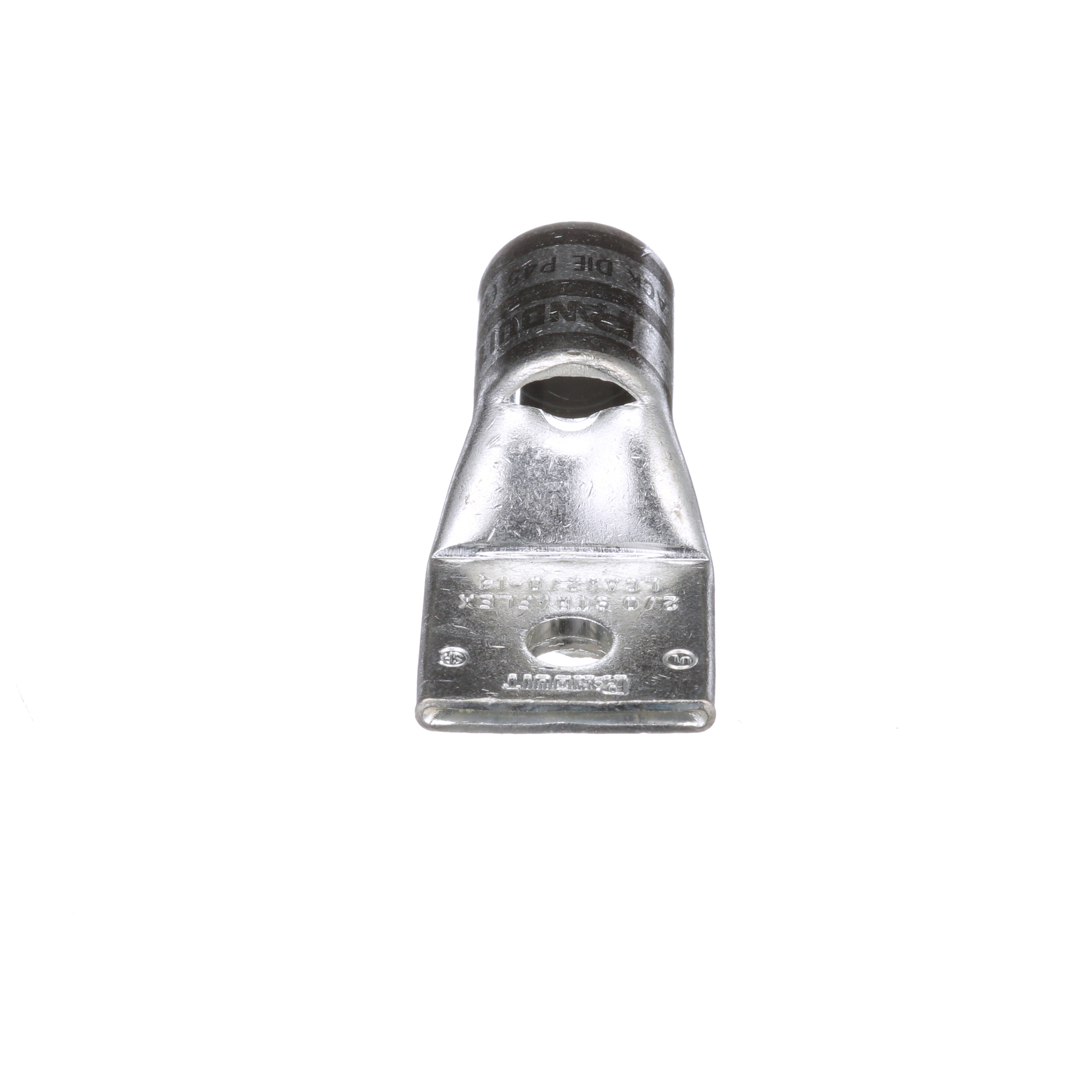 Pan-Lug LCAX2/0-14-X Comp. Lug, 2/0, Flex, Tin Plt Copper, One 0.25" Stud, PK10