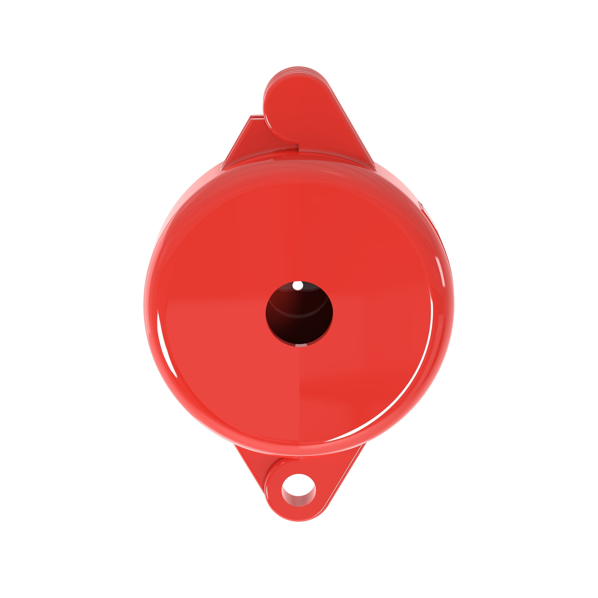 PSL-V2A Valve Lockout, Polypropylene, Red, 1.5"x3.5", PK1