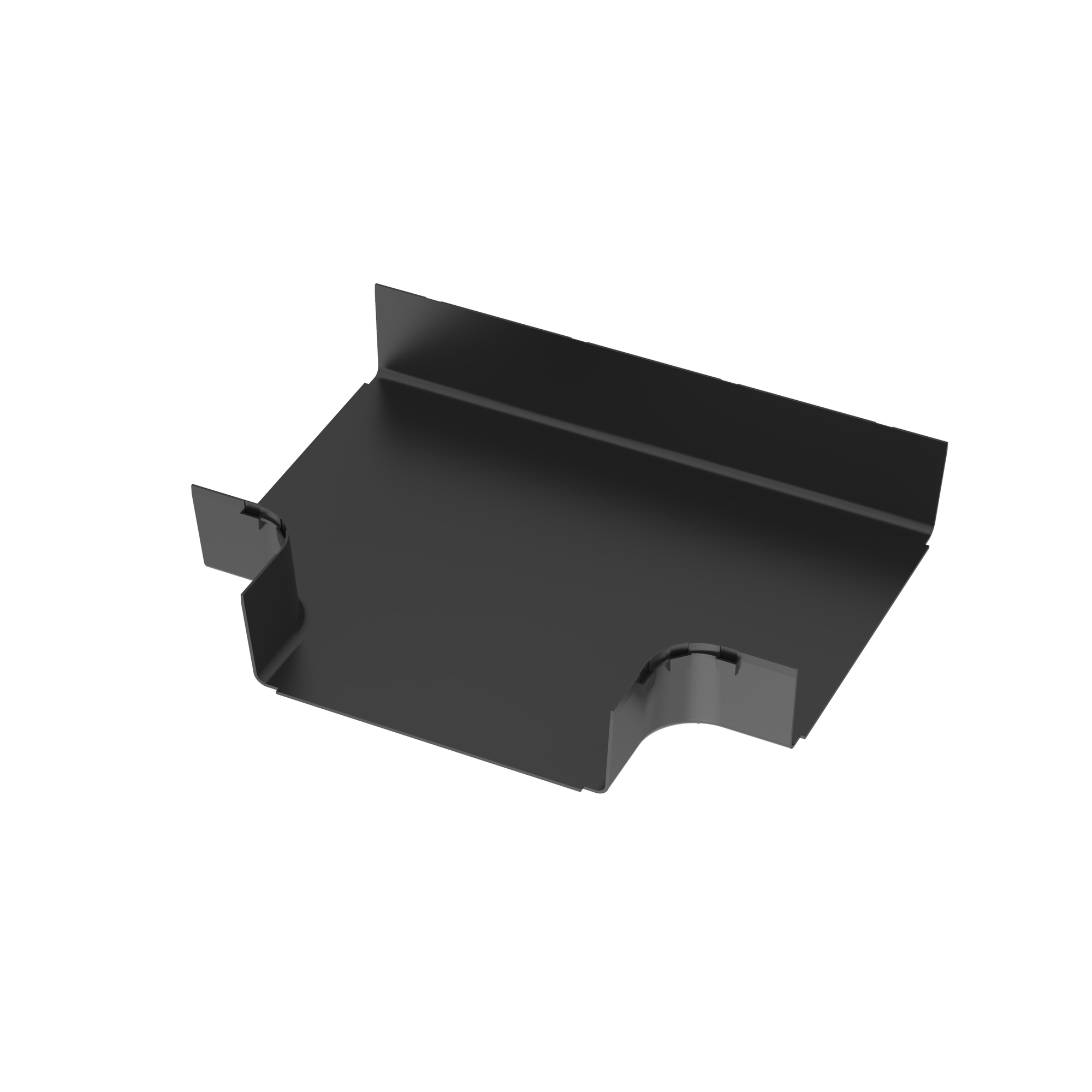 FiberRunner Horizontal Tee, 12x4, Black
