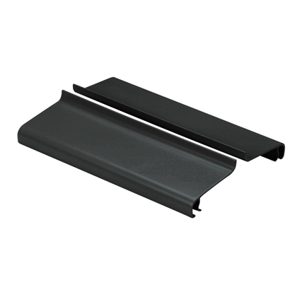 FRSHC6BL6 Split Hinged Cover, 72 ft L x 6.59 in W x 6.59 in H, PVC, Black