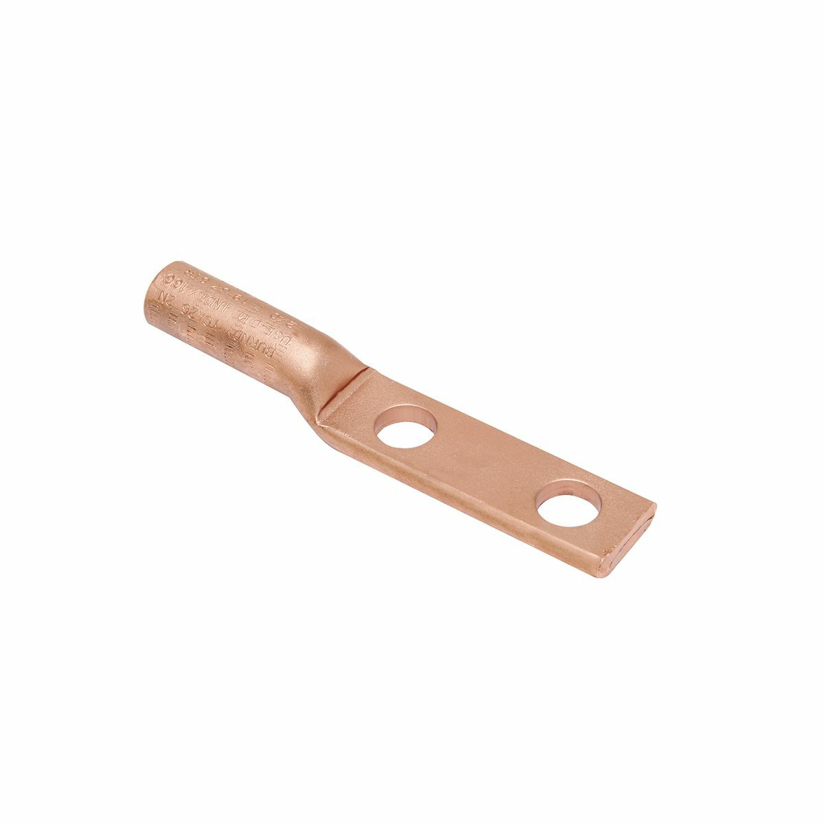 YCA262N YCA-2N 2-Hole Compression Lug, 2/0 AWG Stranded Copper Conductor, Die Code: 166, 9/16 in Stud, Copper