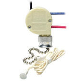 1689-50 2-Circuit 3-Speed 4-Position Heavy Duty Pull Chain Switch, 125/250 V AC, 3 A, 6 A