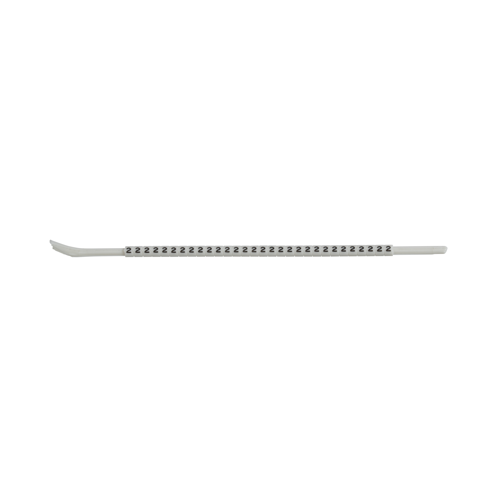 StrongHold PCA11-2 Clip-On Wire Marker, 11-2, Acetal, White, Black, 0.16"x0.12"