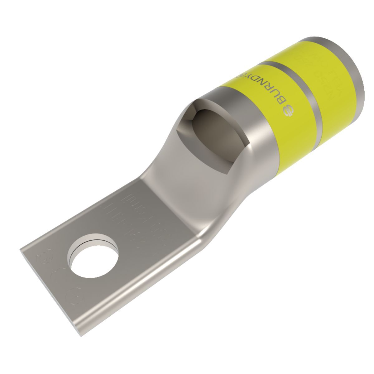 YA29LNT38 YA-L-NT 1-Hole Compression Lug With Inspection Window, 250 kcmil Stranded Copper Conductor, Die Code: 16, 3/8 in Stud, Copper