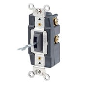 1288-L Grounding AC Quiet Toggle Switch, 120/277 V AC, 30 A, 2 hp Power Rating, DPDT Contact
