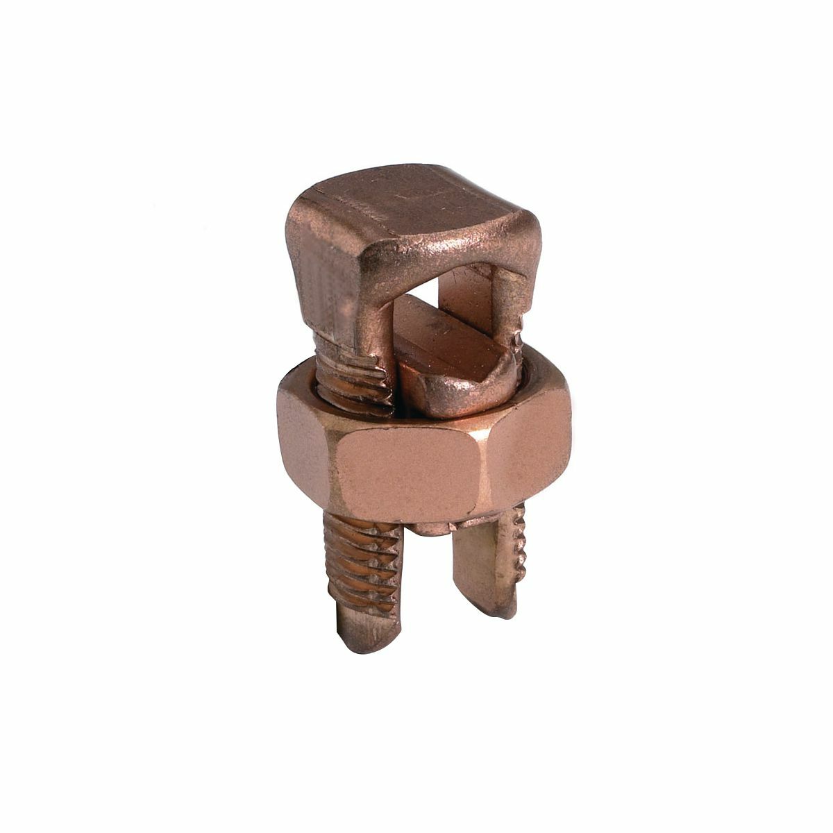 KS203 KS-3 Compact Split Bolt Connector, (2) 10 to 4 AWG, 14 to 4 AWG Conductor, 1.2 in L, Copper Alloy