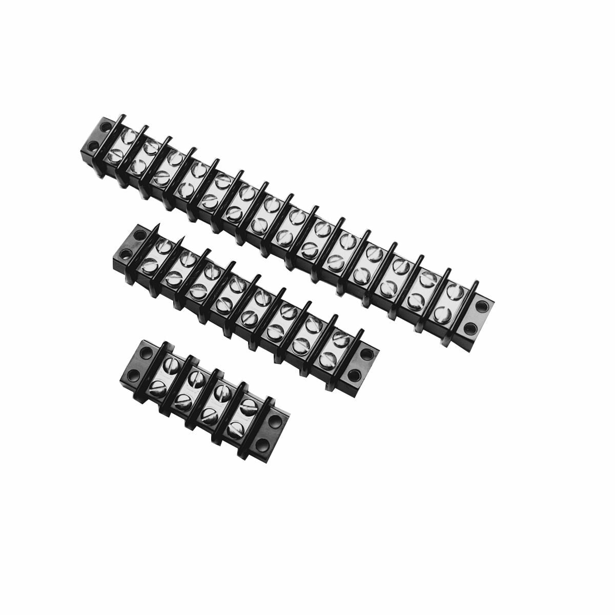 RK2262 1-Piece 12-Circuit Terminal Block Strip With Steel Nickel Plated Screws, 300 V AC, 30 A