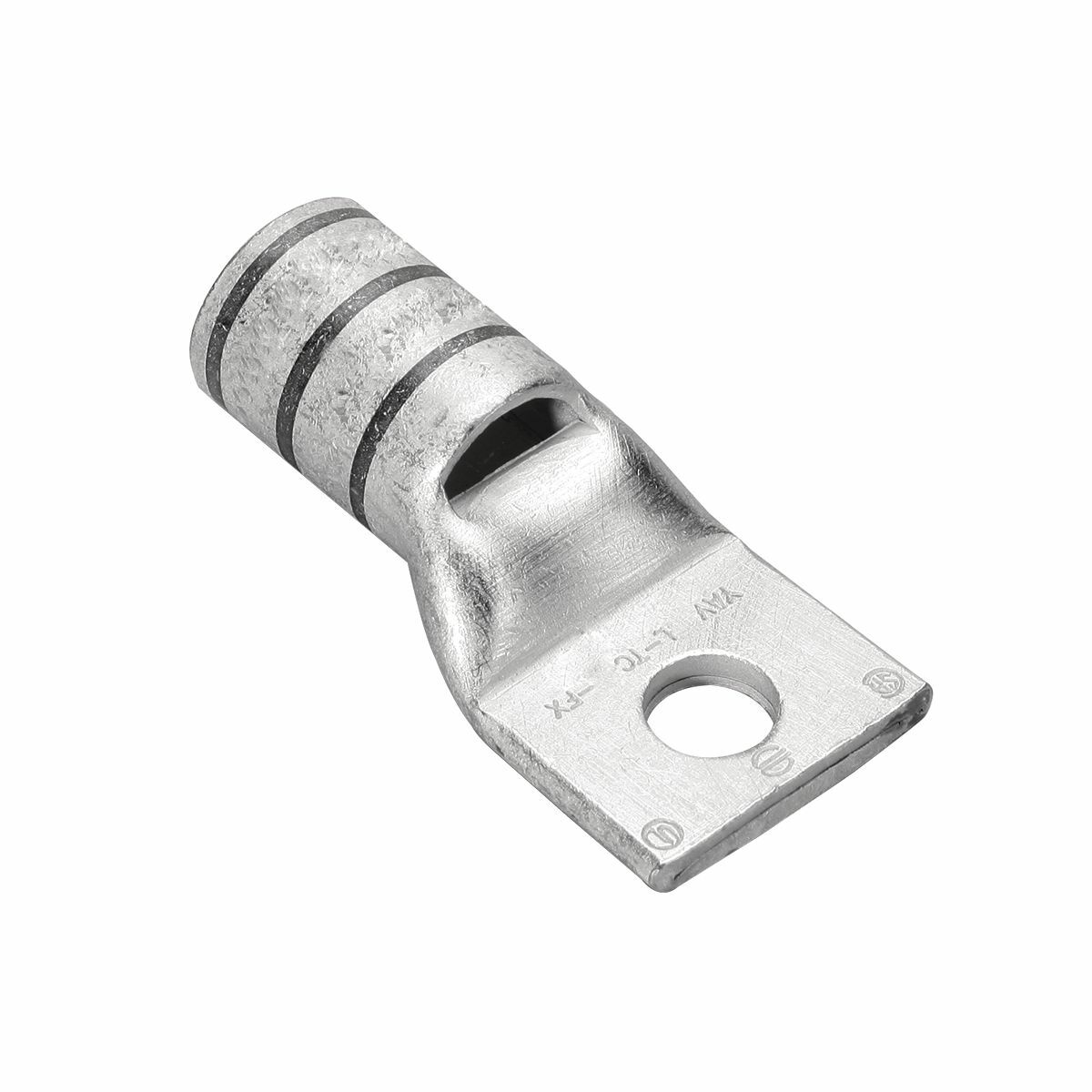 YAV8CL2 YAV-L 1-Hole Heavy Duty Uninsulated Compression Lug With Inspection Window, 8 AWG Stranded Copper Conductor, Die Code: 38, 5/16 in Stud, Electro-Tin Plated Copper