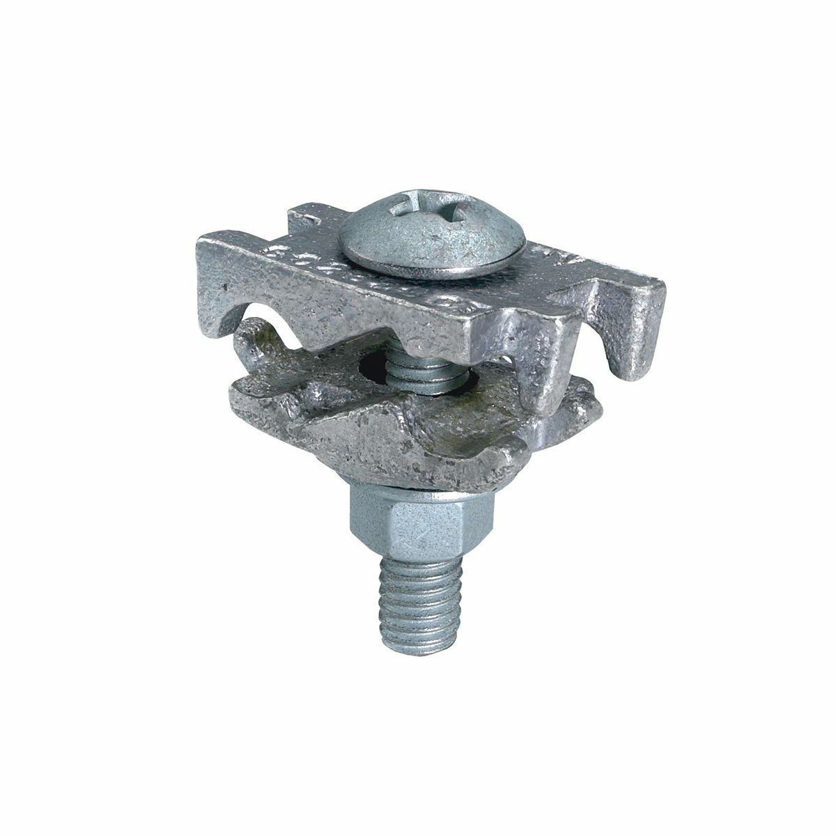 GC2525CT GC-CT Cable Tray Ground Clamp, 6 to 1/0 AWG Solid/Stranded Aluminum/Copper Conductor, Cast Copper Alloy, Tin Coated