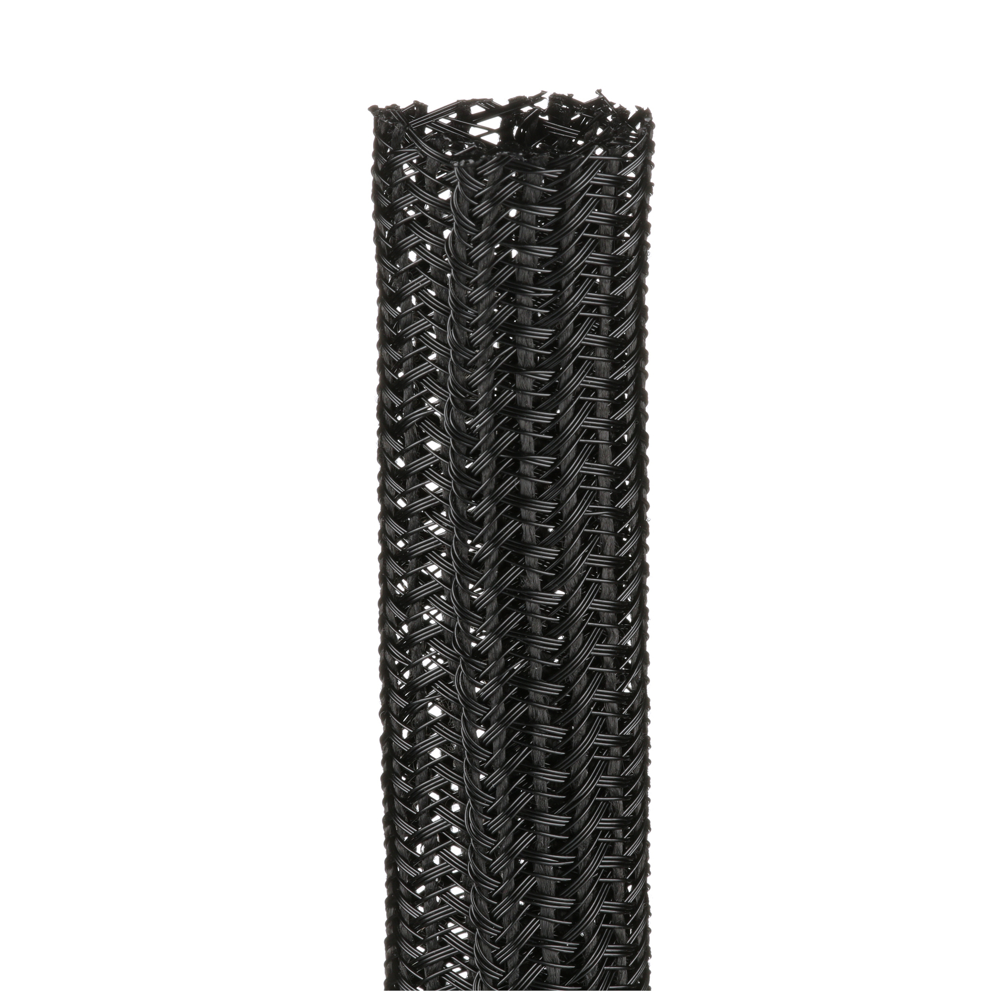 Pan-Wrap SE100PS-CR0 Split Sleeving, Black, PET, 1" Nom Dia., 100', PK1