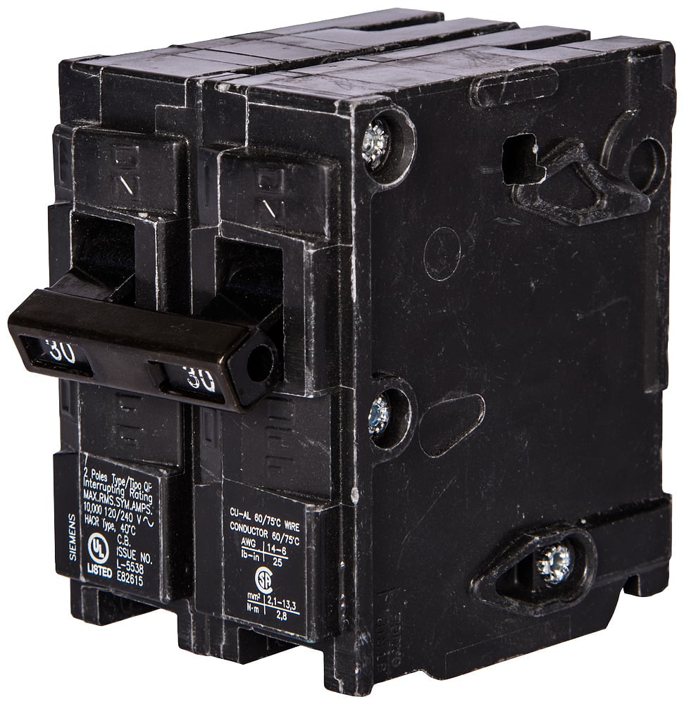 Q230H Type QP/MP Molded Case Circuit Breaker With INSTA-WIRE, 120/240 V AC, 30 A, 22 kA Interrupt, 2 Poles, Thermal Magnetic Trip