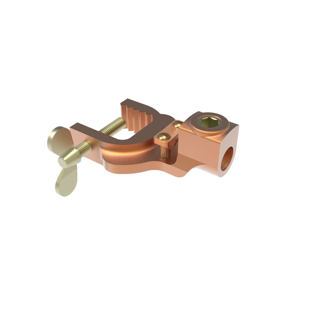 GIE2CG3 GIE-G Mechanical Grounding Connector, 6 to 2 AWG Conductor, Copper