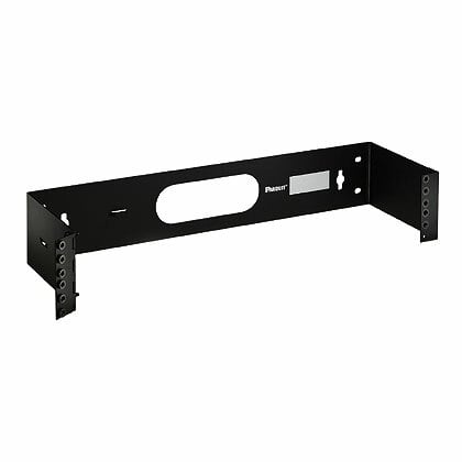 WBH2 Hinged Wall Mount Bracket, For Use With Rack Mount Cable, 2 RU, 20 lb Load Capacity, Steel, Black