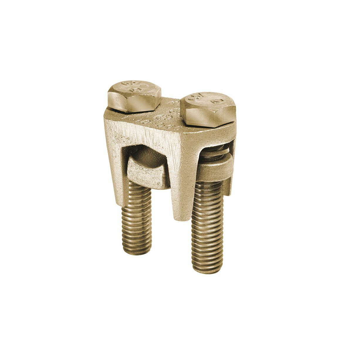 KVS26 2-Piece Compact High Strength Mechanical Grounding Connector, 8/7 to 2/0 AWG Conductor, Copper Alloy