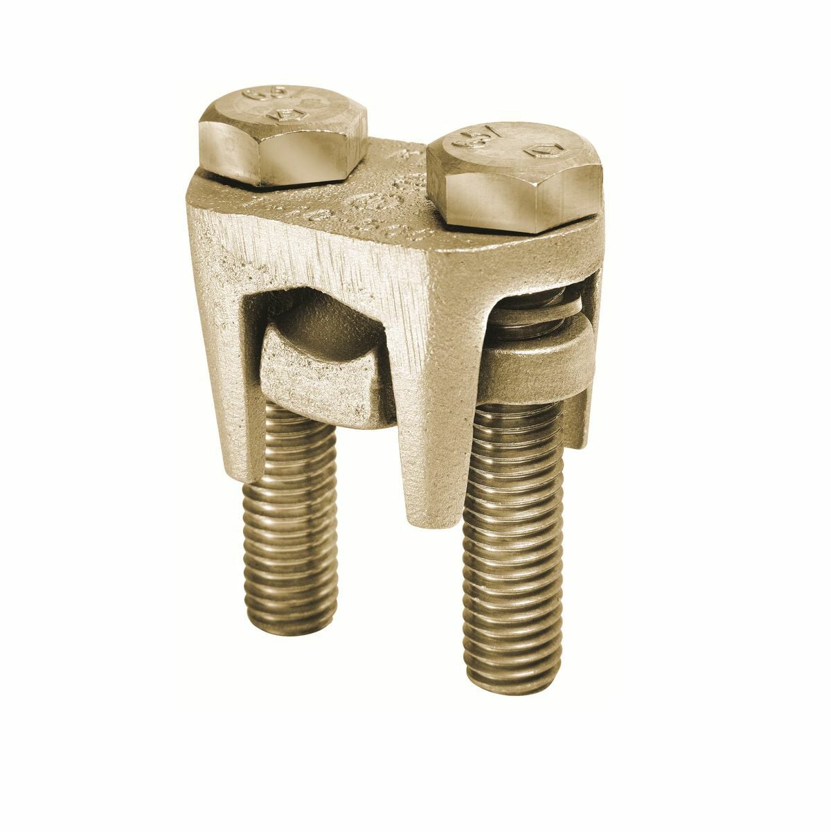 KVS28 2-Piece Compact High Strength Mechanical Grounding Connector, 6/7 to 4/0, 8/7 to 4/0 AWG Conductor, Copper Alloy