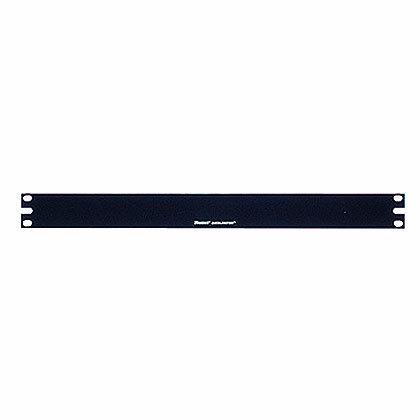 Horizontal Flat Rack Filler Panel, 1 RU, Steel, Black