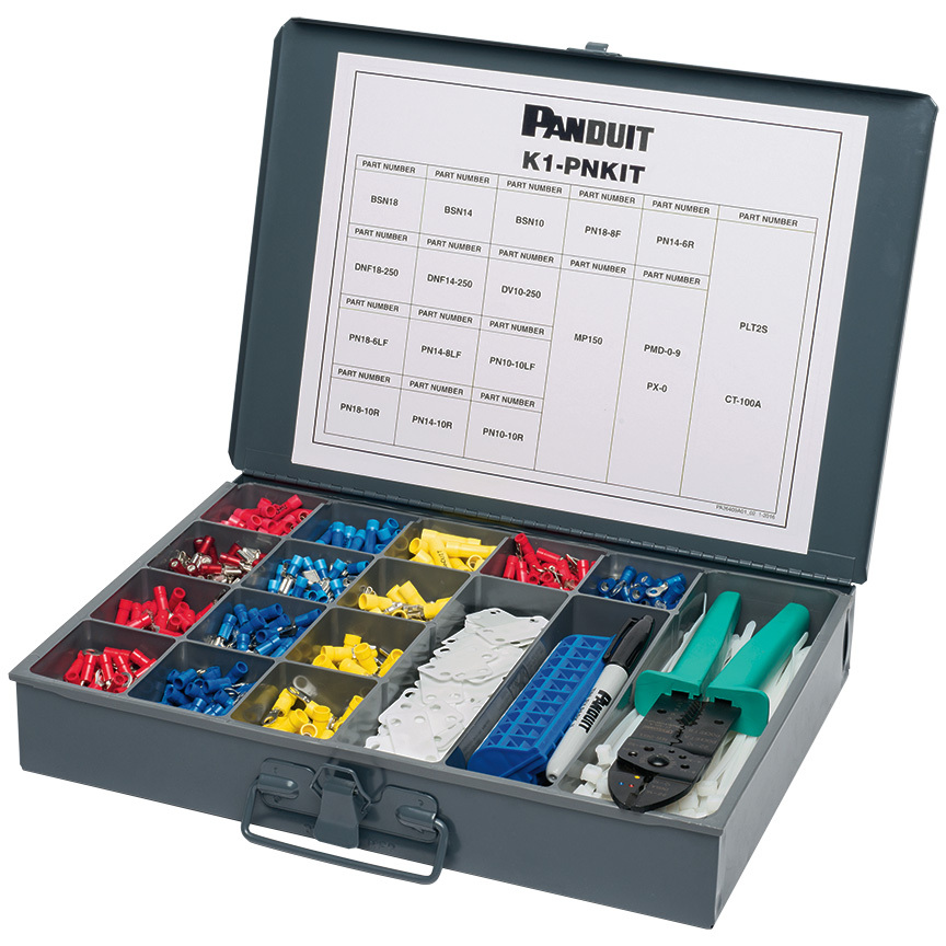 Pan-Term K1-PNKIT Terminal Kit, Nylon, 14-22 AWG, PK1