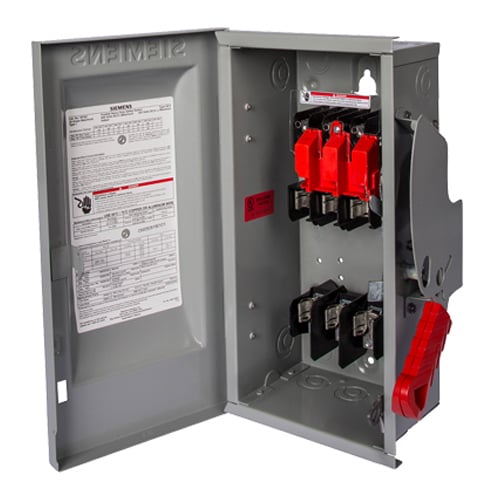 HF327N Type VBII Enclosed Fusible Heavy Duty Single Throw Safety Switch With Neutral, 240 V AC, 800 A, 3PST Contact, 3 Poles