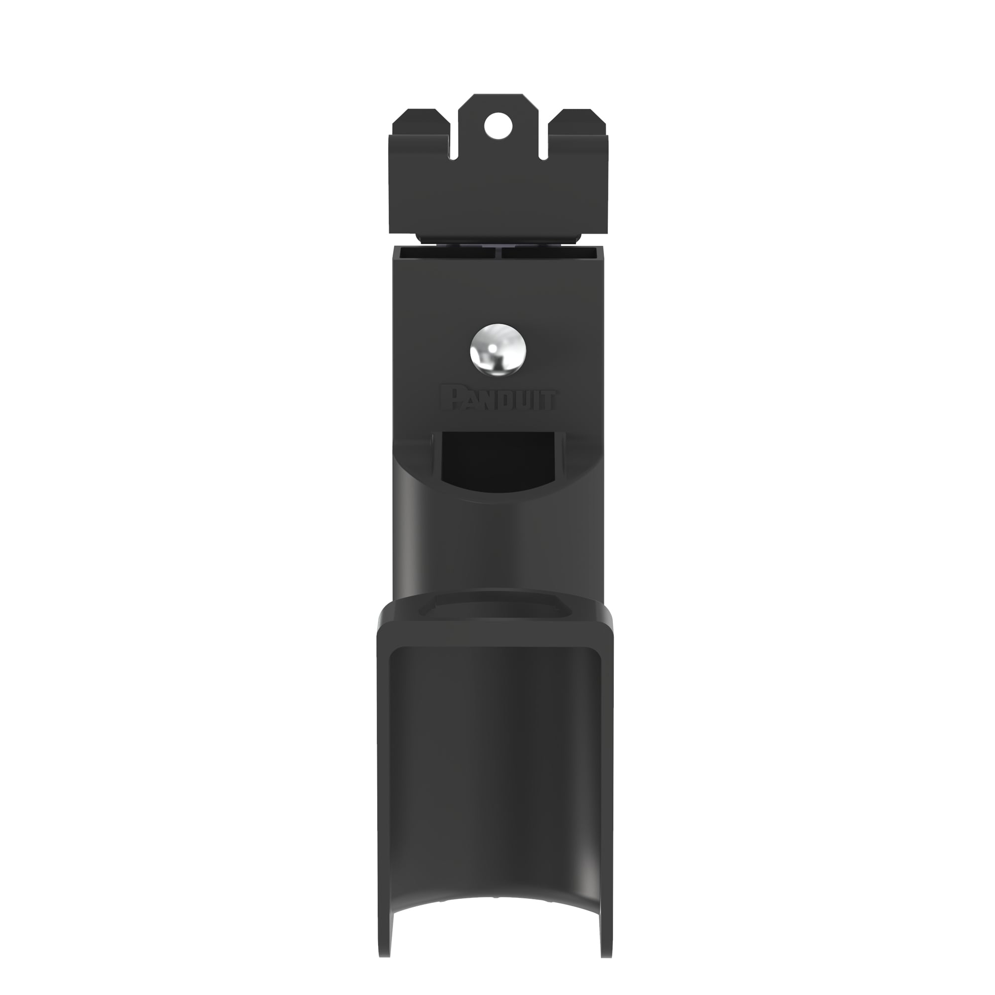 StrongHold JP2HBC50RB-L20 J-Hook, Rotating, 0.5", Blk, PA 6.6/Metal, Hammer-on